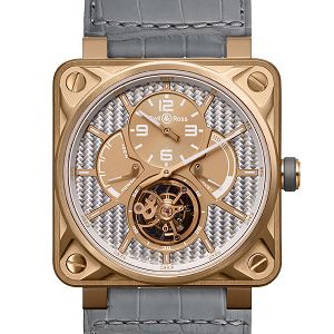 Réplique Bell & Ross Instrument BR 01 Collection - BR 01 Tourbillon en or rose en aluminium montre