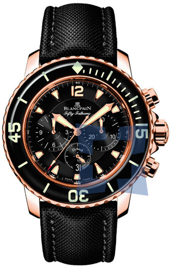 Réplique Blancpain Fifty Fathoms Flyback Chronograph hommes montre 5085F-3630-52