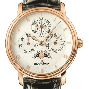 Replique Blancpain Collection Villeret - Quantième Perpétuel, correcteurs sous cornes 6057-3642-55 wa