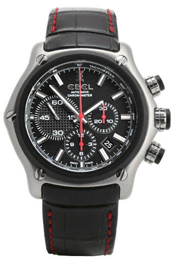 Réplique Ebel 1911 BTR Chronograph hommes montre 9137L73.533514RS