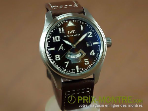 Montres IWC St Exupery UTC SS / Zone Asie Auto LE Black 2 temps