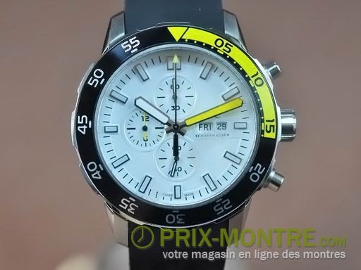 Montres IWC Aquatimer SS / blanc 20 0S travail Chronographe
