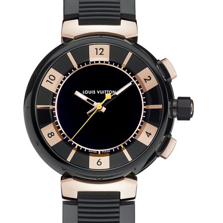 Replique Louis Vuitton Tambour in Black Q118N0 montre