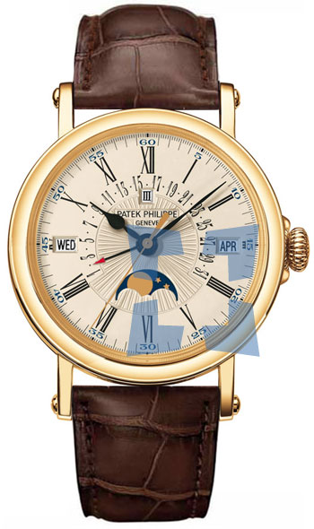 Réplique Patek Philippe Perpetual Calendar hommes montre 5159J