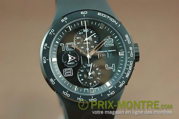 Porsche Design Flat 6 Montres Chrono Limited SS / Asie RU Black 7750 28,8