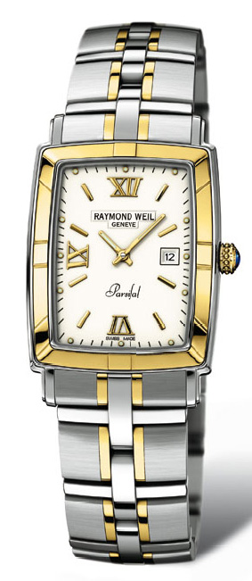 Réplique Raymond Weil Parsifal Rectangular (NOUVEAU) hommes montre 9340.STG00307