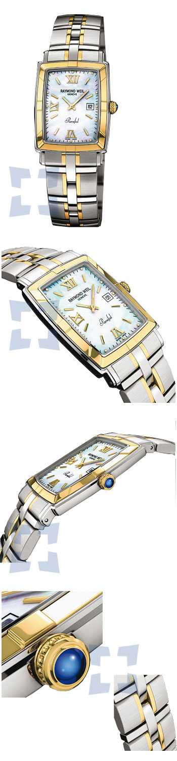 Réplique Raymond Weil Parsifal Rectangular (NOUVEAU) hommes montre 9340.STG00907