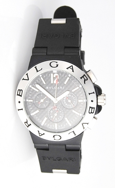 Réplique Replique Bvlgari Diagono Aluminum/Titanium hommes montre AC45BTAVD/SLN