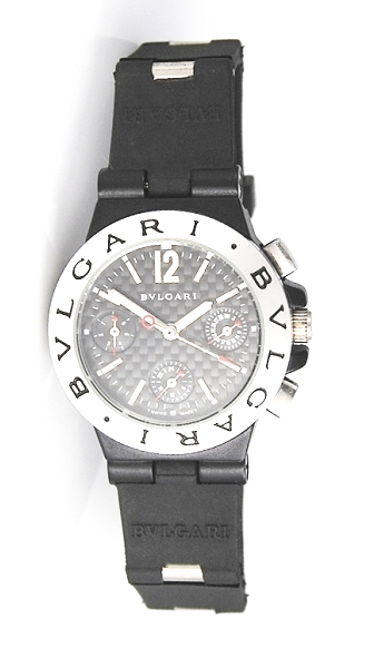 Réplique Replique Bvlgari Diagono Aluminum/Titanium Wohommes montre AC46BTAVD/SLN