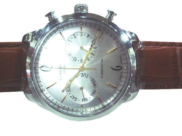 Réplique Replique Glashutte Senator Rattrapante hommes montre 99-01-21-02-01