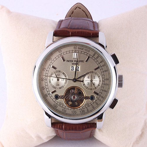 Réplique Replique Patek Tourbillon Chronograph hommes montre T2-2584
