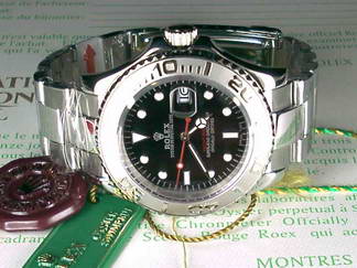 Réplique Replique Replique Rolex Yacht-Master hommes montre-Black 116514WBR
