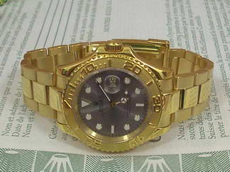 Réplique Replique Replique Rolex Yacht-Master hommes montre Gold - Grey 116517WBR