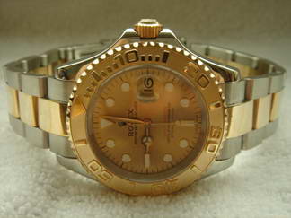 Réplique Replique Replique Rolex Yacht-Master hommes montre-Gold 116517WBR