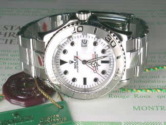 Réplique Replique Replique Rolex Yacht-Master hommes montre-White 116513WBR