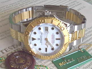 Réplique Replique Replique Rolex Yacht-Master hommes montre-White 116516WBR