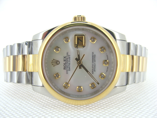 Réplique Replique Rolex Datejusts Oyster Day date White Dial Diamonds Hour Markers RX4022 Watches