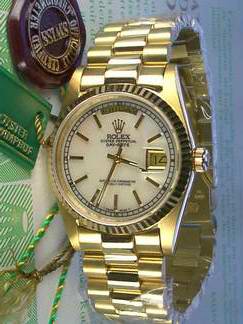 Réplique Replique Rolex Day-Date 18K Gold Watch 116312SANR-GS