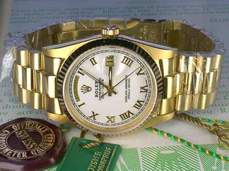 Réplique Replique Rolex Day-Date 18K Gold Watch 116313SANR-GS2