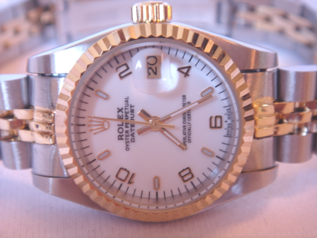 Réplique Replique Rolex Oyster Perpetual Datejust Two-Tone 18kt Gold and Steel hommes montre 116235CO11