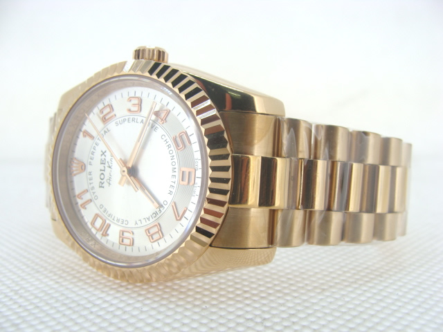 Réplique Replique Rolex Sports Modèles Air King SS White Dial Red Arabic Hour Markers RX5055-2 Watches