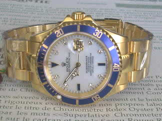 Réplique Replique Rolex Submariner Date hommes montre White Diamond 16624-2