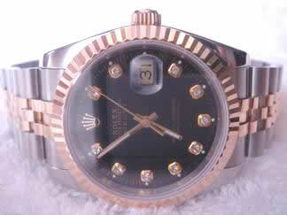 Réplique Replique Swiss Rolex Oyster Perpetual Datejust hommes montre 116233-BKDJ-2