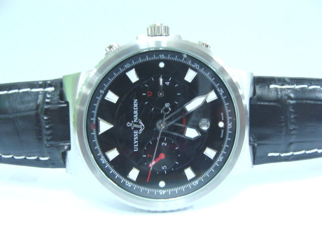 Réplique Replique Ulysse Nardin Marine Blue Seal Chronograph hommes montre 353-69LE-3