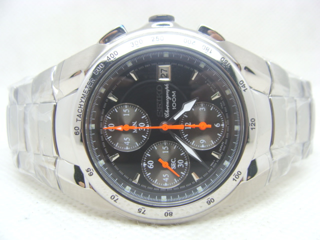 Réplique Seiko Chronograph Steel Grey hommes montre SND673