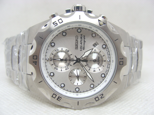 Réplique Seiko Chronograph Steel hommes montre SNA795