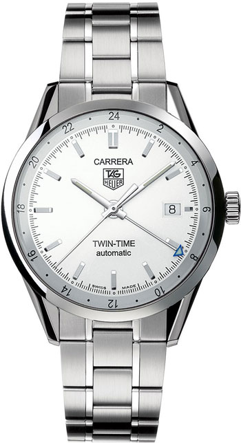 Réplique Tag Heuer Carrera Twin Time hommes montre WV2116.BA0787