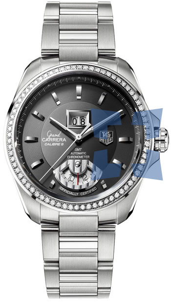 Réplique Tag Heuer Grand Carrera Calibre 8 RS Grand Date GMT hommes montre WAV5115.BA0901