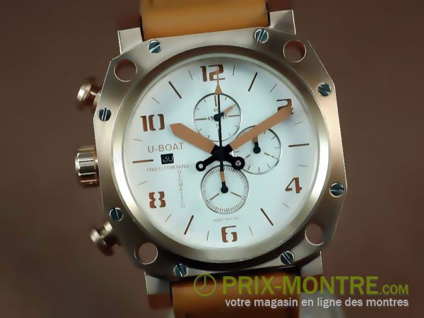 Cliquez pour agrandir U-BOAT Fightdeck Cas Chronographe réplique de montre à quartz