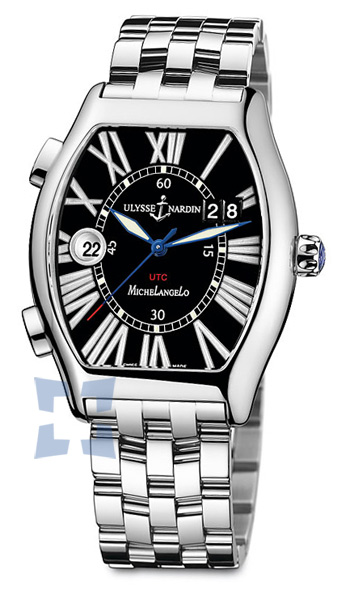 Réplique Ulysse Nardin Michelangelo Gigante UTC Dual Time hommes montre 223-11-7-42