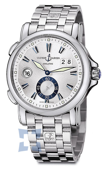 Réplique Ulysse Nardin Dual Time 42 mm hommes montre 243-55-7-91