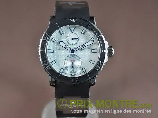 Ulysse Nardin Montres SS Maxi Marine Diver / RU 23J White Asie Pimple