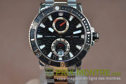 Ulysse Nardin Montres Maxi Marine RG TT Diver / Surf TT Noire A-23