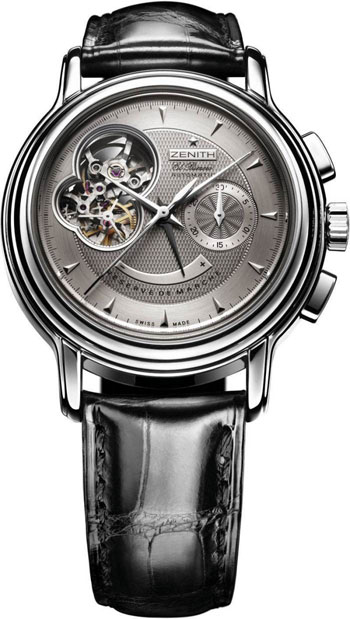Réplique Zenith Chronomaster T Open hommes montre 03.0240.4021.76.C495