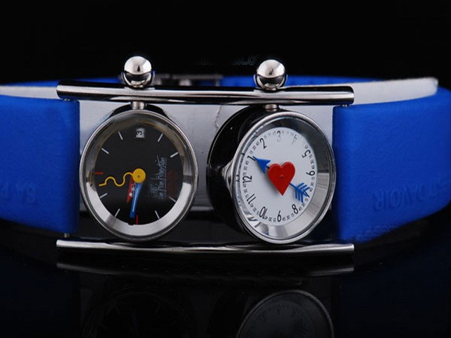 Alain Silberstein Blue Rubber Strap Montre