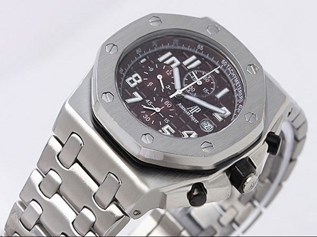 Audemars Piguet Brown Dial and White Marking-SSband Strap Montre
