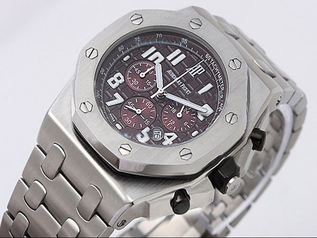 Audemars Piguet Brown Dial and White Marking-SSband Strap Montre