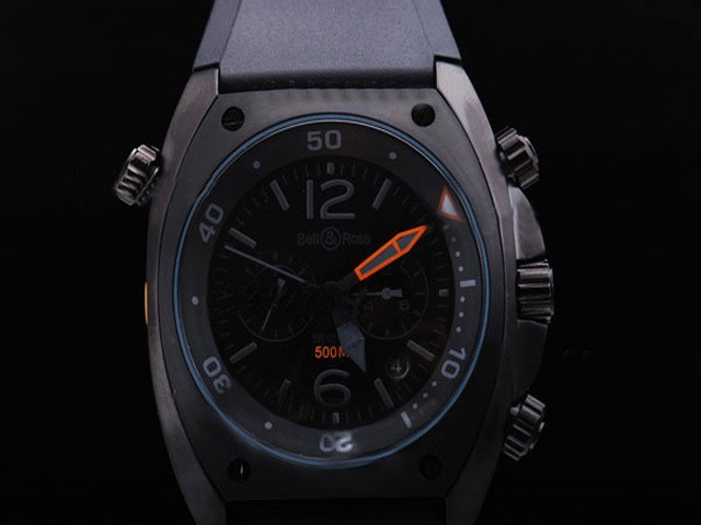 Bell&Ross Black Dial and Leather Strap Montre