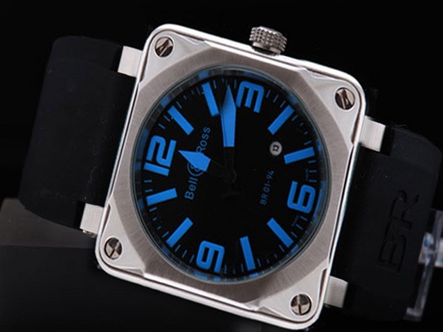 Bell&Ross Black Dial and Blue Marking Montre Bell&Ross Black Dial and Blue Marking Montre