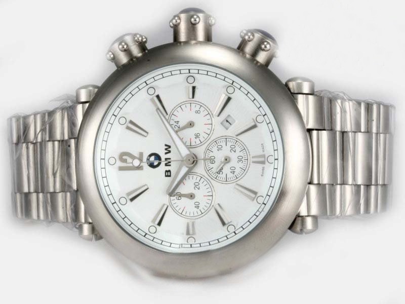 BMW White Dial Montre