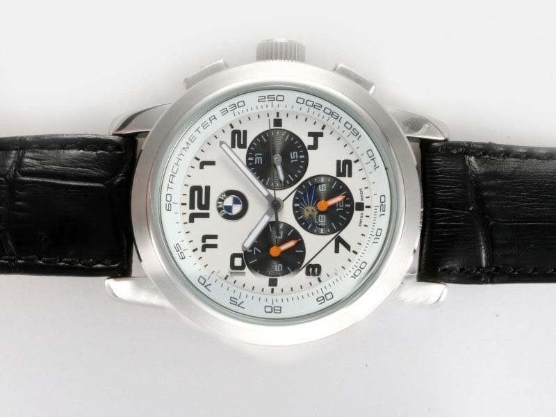 BMW White Dial Montre