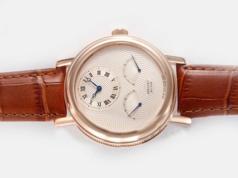 Breguet Full Rose Gold Case-Golden Dial Montre