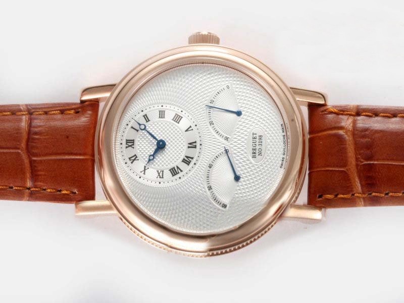 Breguet Full Rose Gold Case-White Dial Montre