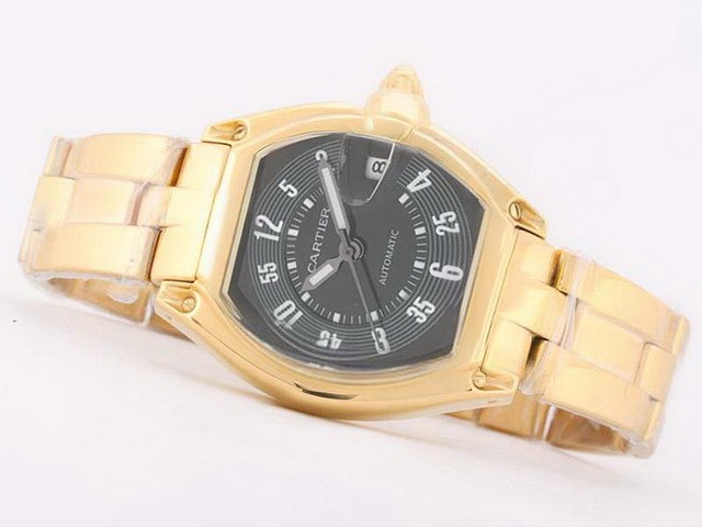 Cartier Roadster Black Dial-Number Marking Montre