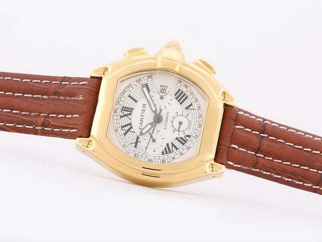 Cartier Roadster White Dial-Deployment Buckle Montre