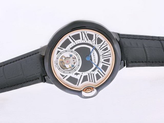 Cartier Ballon Bleu De Black Dial-Deployment Buckle Montre